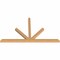 Ekena Millwork Saratoga Timber Gable Bracket, Western Red Cedar, 84"W x 49"H x 3 1/2"D x 3 1/2"F, 14/12 Pitch GBW084X49X0404SAR00SWR - alternate 2